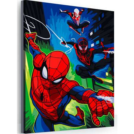 Картина по номерам ARTOP Набор для творчества холст на подрамнике 40х50 см Полет Человека-паука