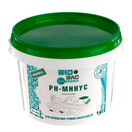 Средство BioBac PH-Пул минус гранулы для понижения уровня кислотности 1 кг
