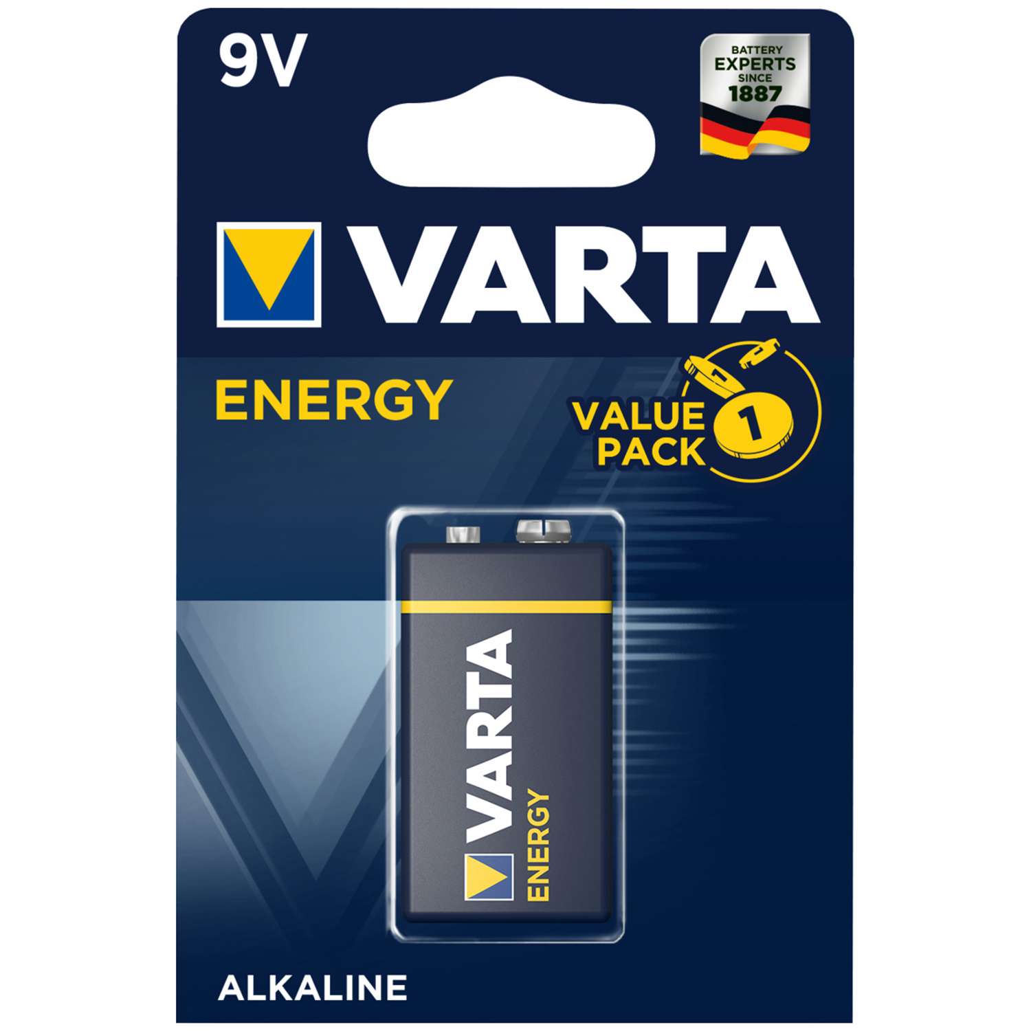 Батарейка Varta 9V - фото 1