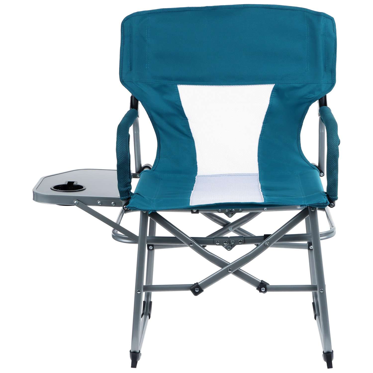 Кресло Maclay туристическое стол с подстаканником р. 57 х 50 х 94 см цвет циан - фото 2