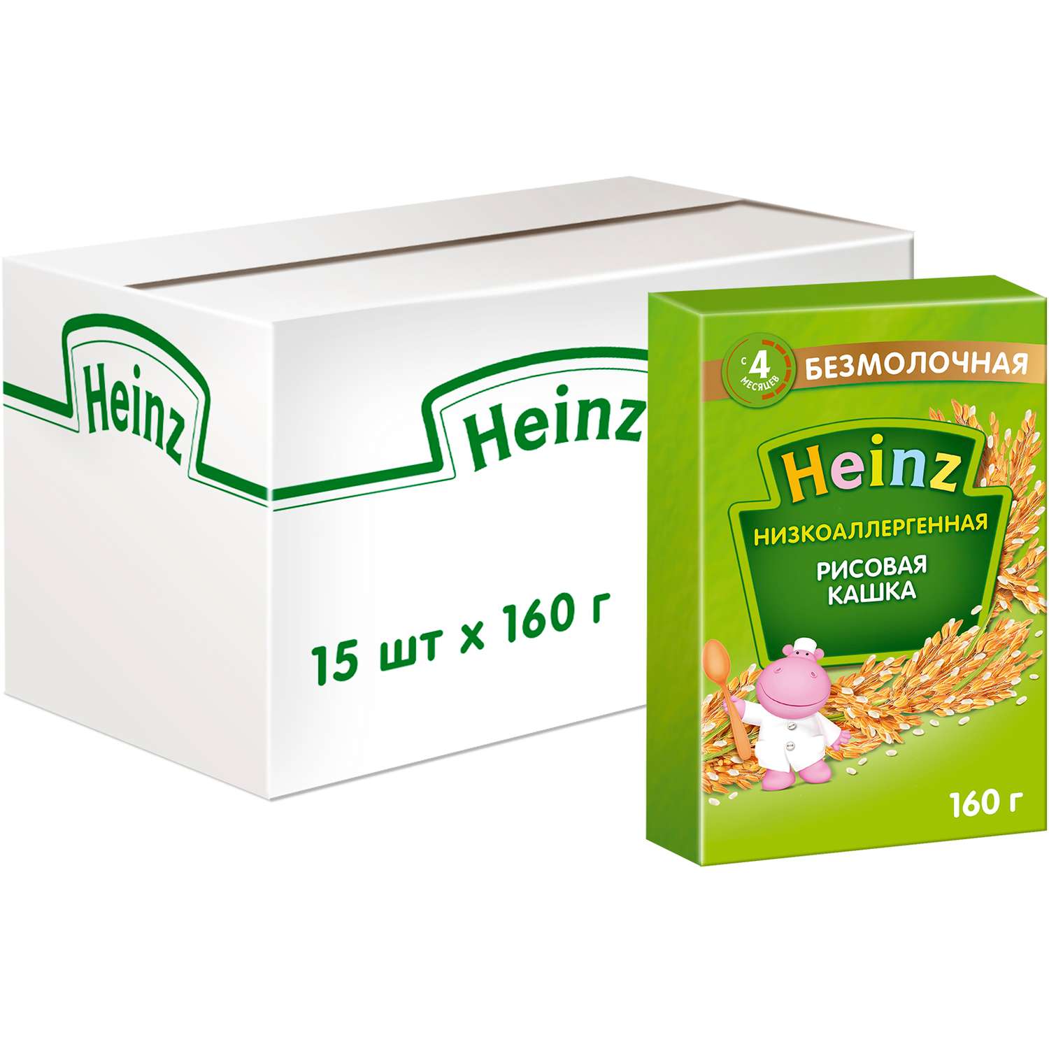 Каша Heinz безмолочная низкоаллергенная рисовая 160г с 4месяцев - фото 6
