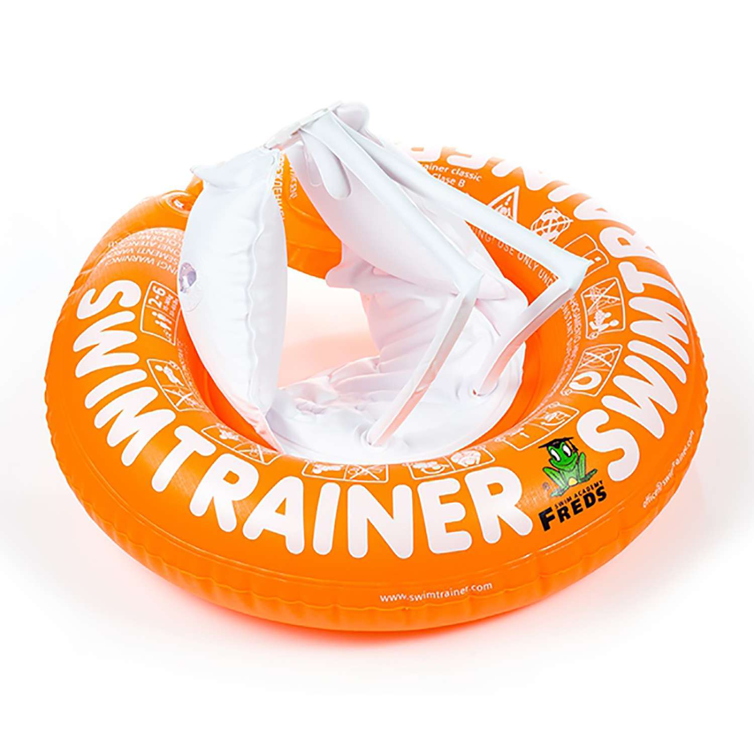 Круг надувной Freds Swim Academy Swimtrainer «Сlassic» для обучения плаванию (2-6лет) Оранжевый - фото 4