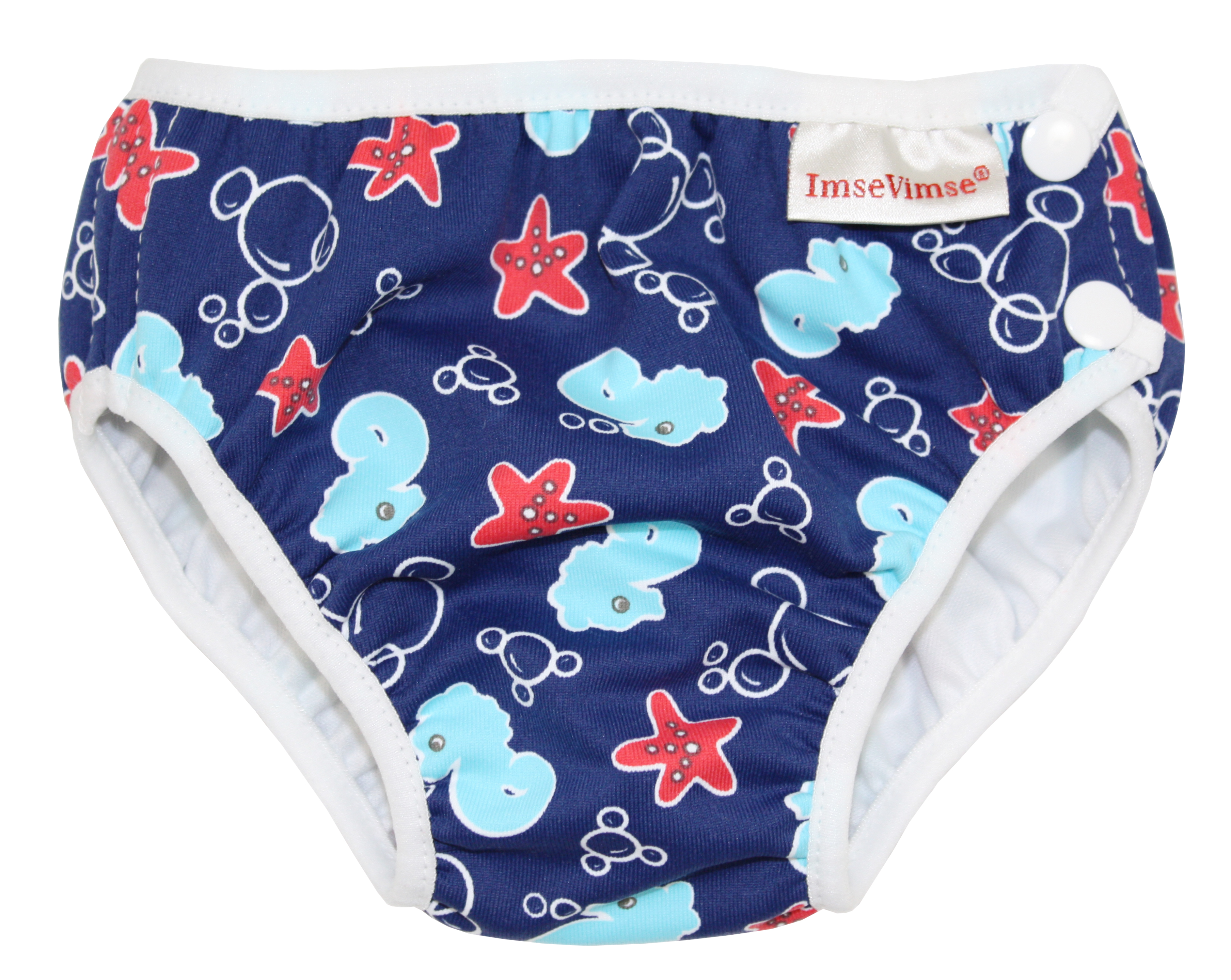 Плавки детские ImseVimse M 7-10 kg 6-12 мес blue seahorse - фото 1