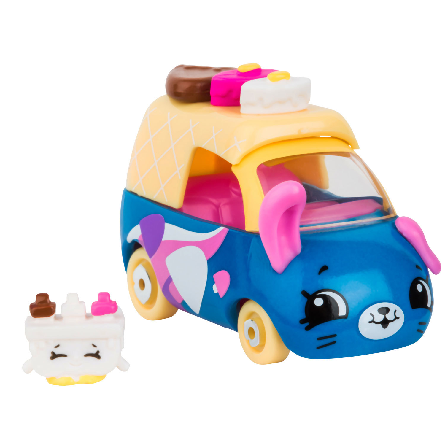 Машинка Cutie Cars Фургончик мороженого меняющая цвет с кисточкой 57130 - фото 1