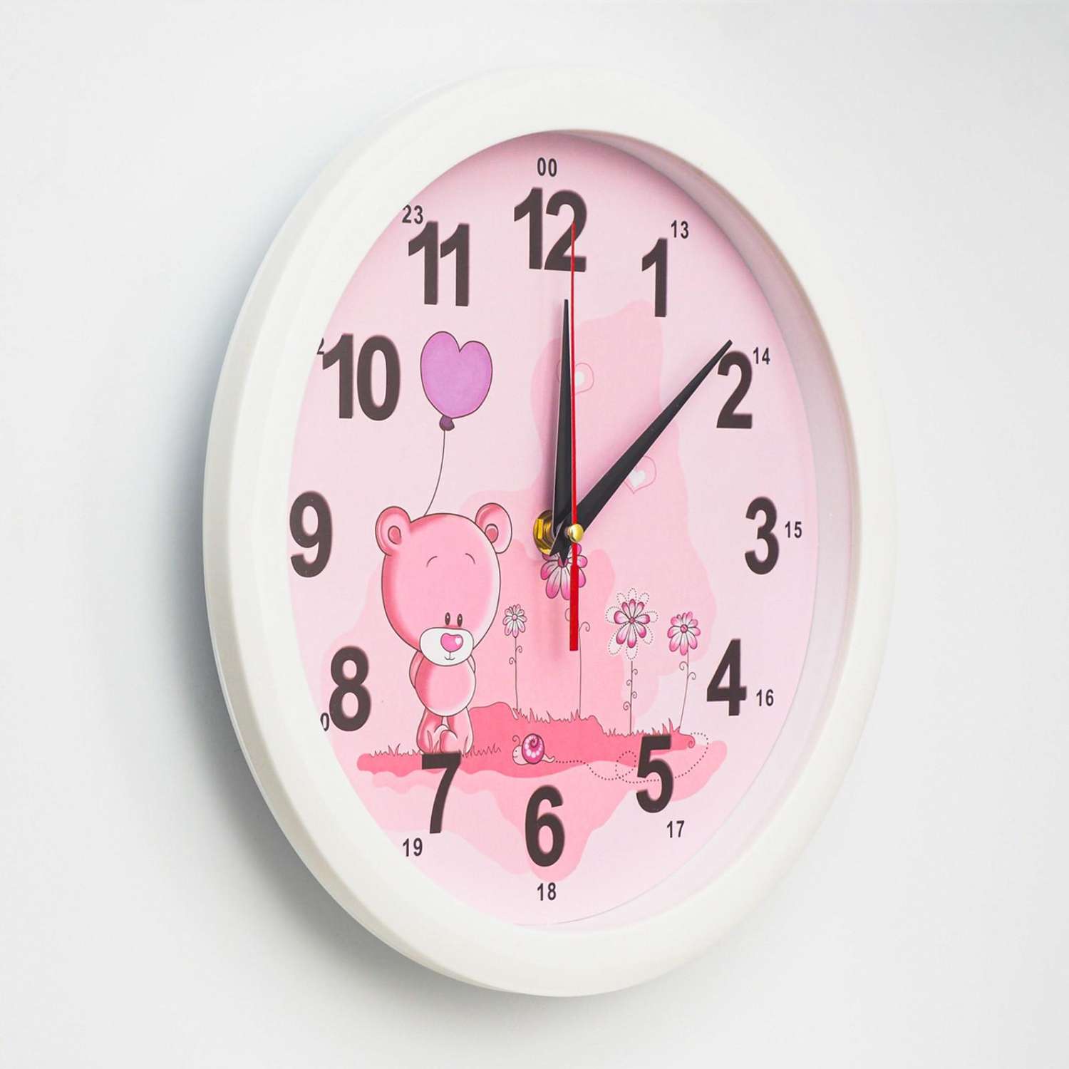 Часы настенные Соломон «Мишка с шариком» d-28 см - фото 5