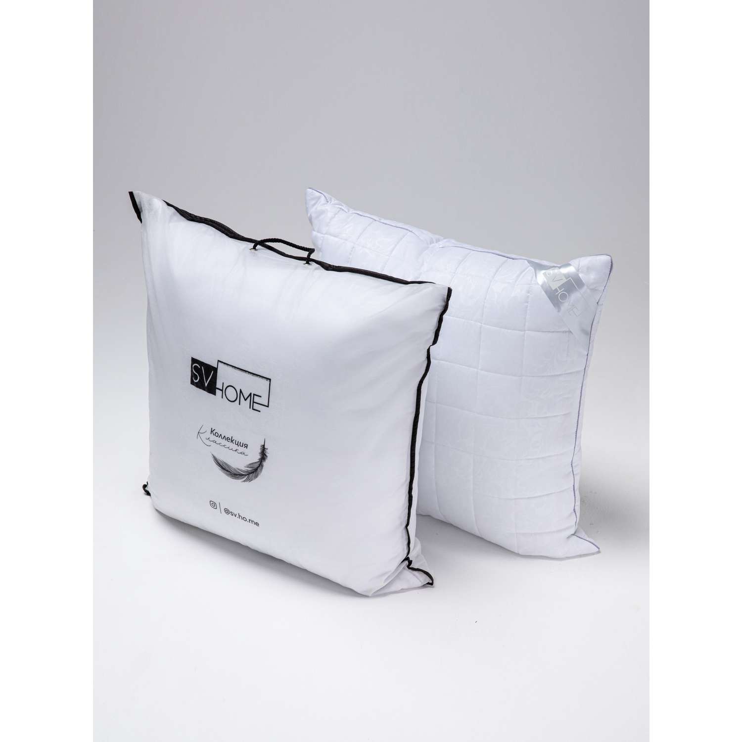 Подушка для сна SV Home искусственный лебяжий пух 70х70 см - фото 1
