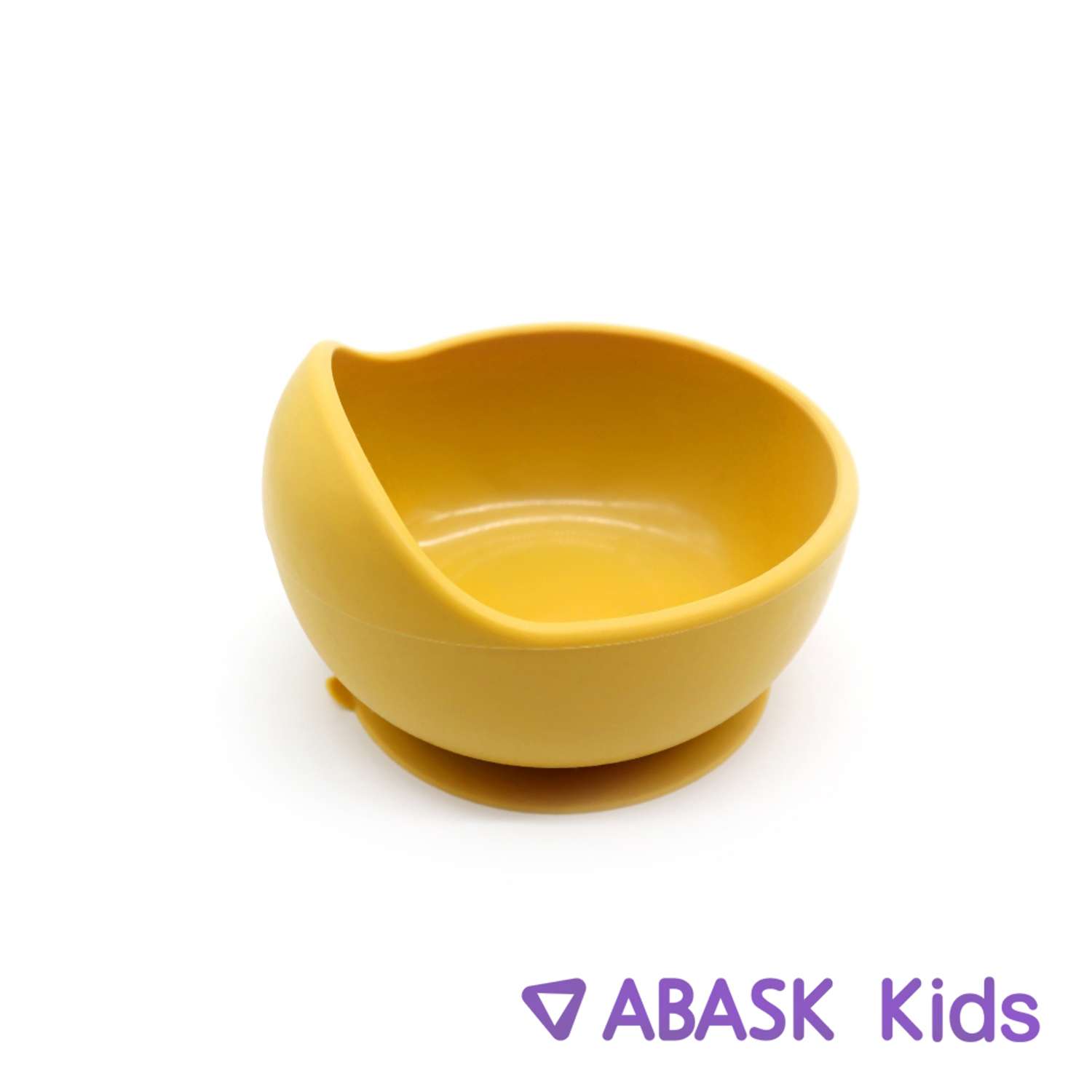 Силиконовая тарелка с ложкой ABASK mango - фото 2