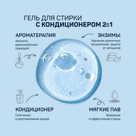 Гель для стирки AROMA DROP 2 в 1 Aromatherapy Жасмин и Ветивер - 5 л