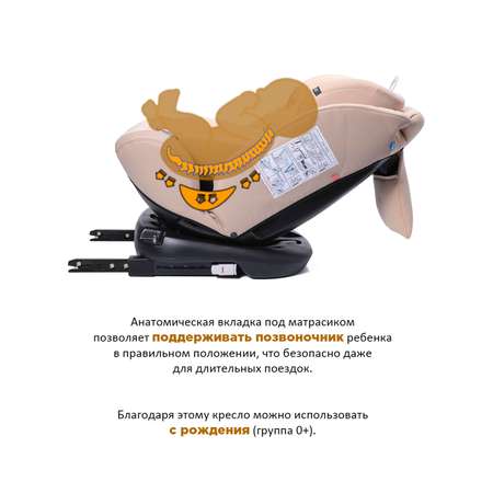 Автокресло BabyCare Shelter Isofix бежевый