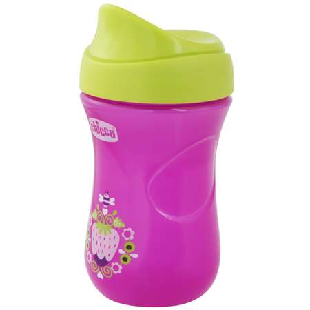 Чашка-поильник Chicco Easy Cup 266 мл с 12 месяцев Розовый Клубничка