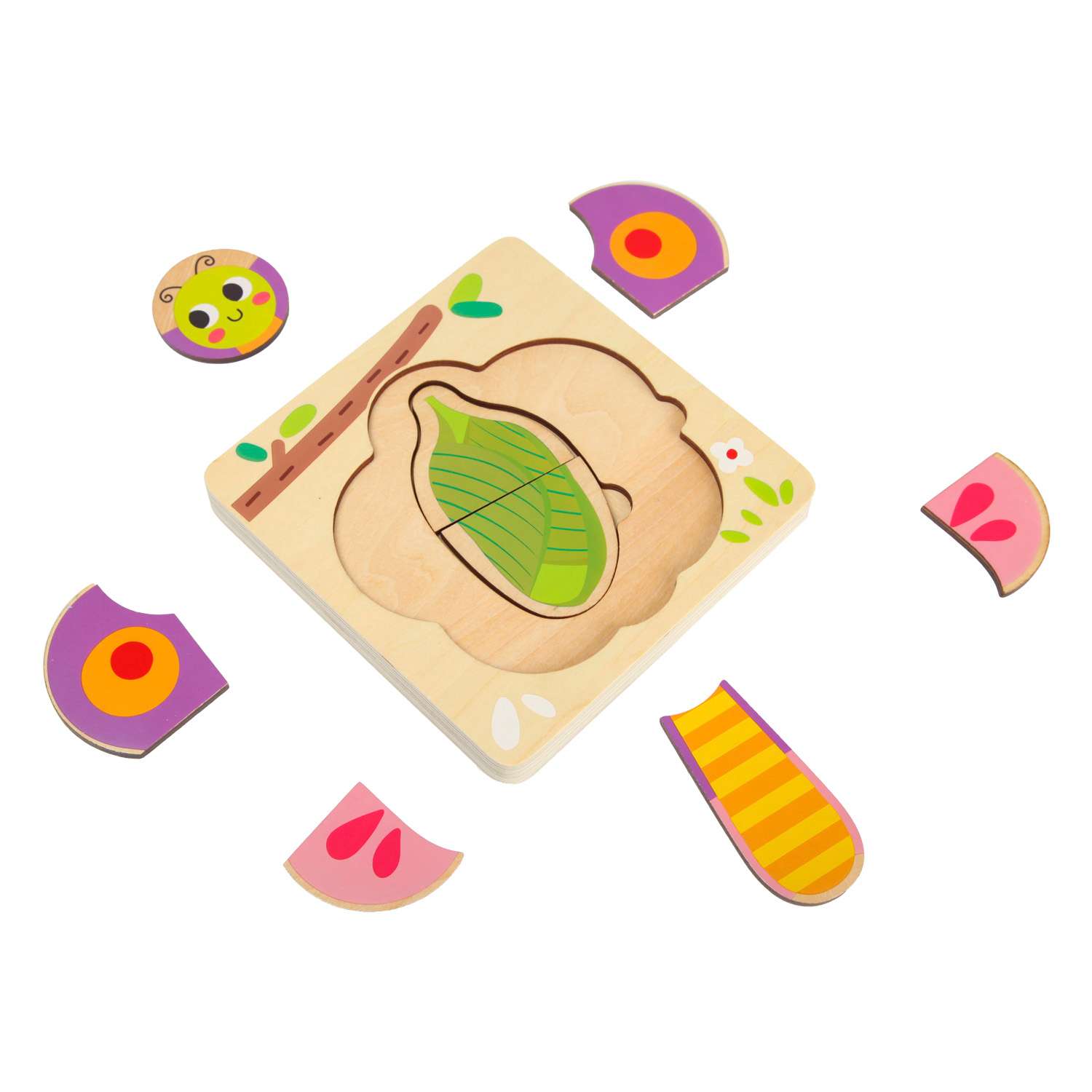 Набор игровой BabyGo Рамка-пазл Бабочка многослойный - фото 3