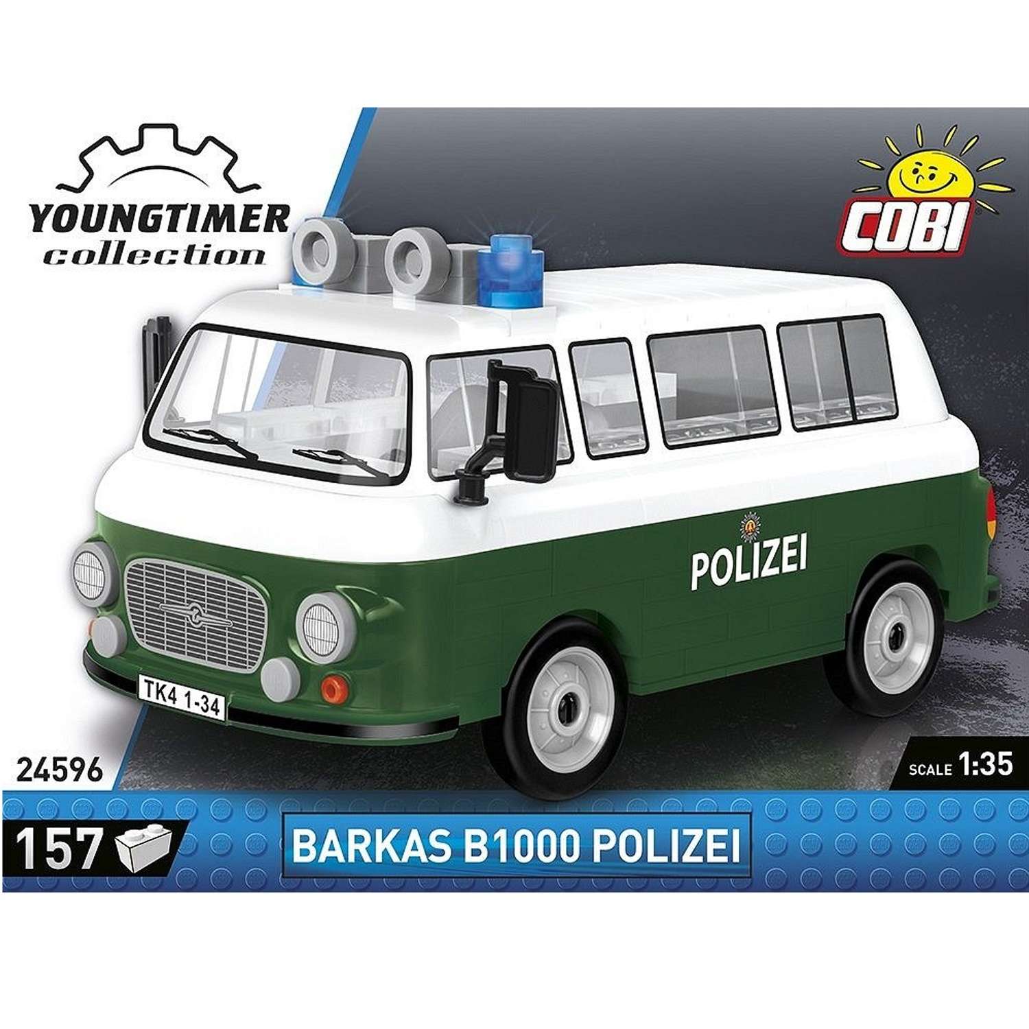 Конструктор COBI Микроавтобус Barkas B1000 Polizei 157 деталей - фото 5