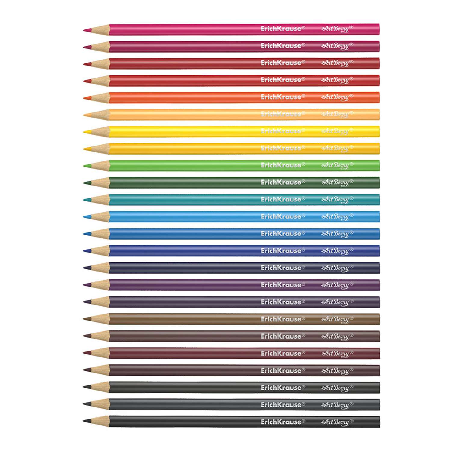 Цветные карандаши Artberry трехгранные 24 цвета - фото 2