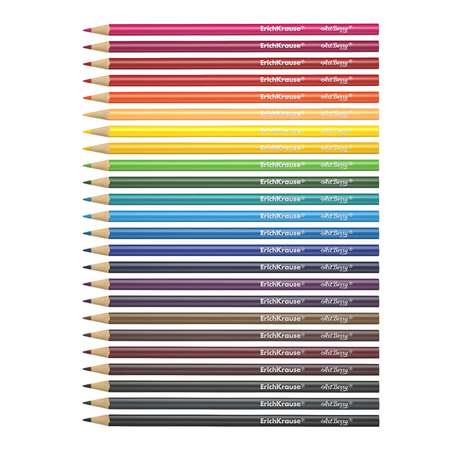 Цветные карандаши Artberry трехгранные 24 цвета