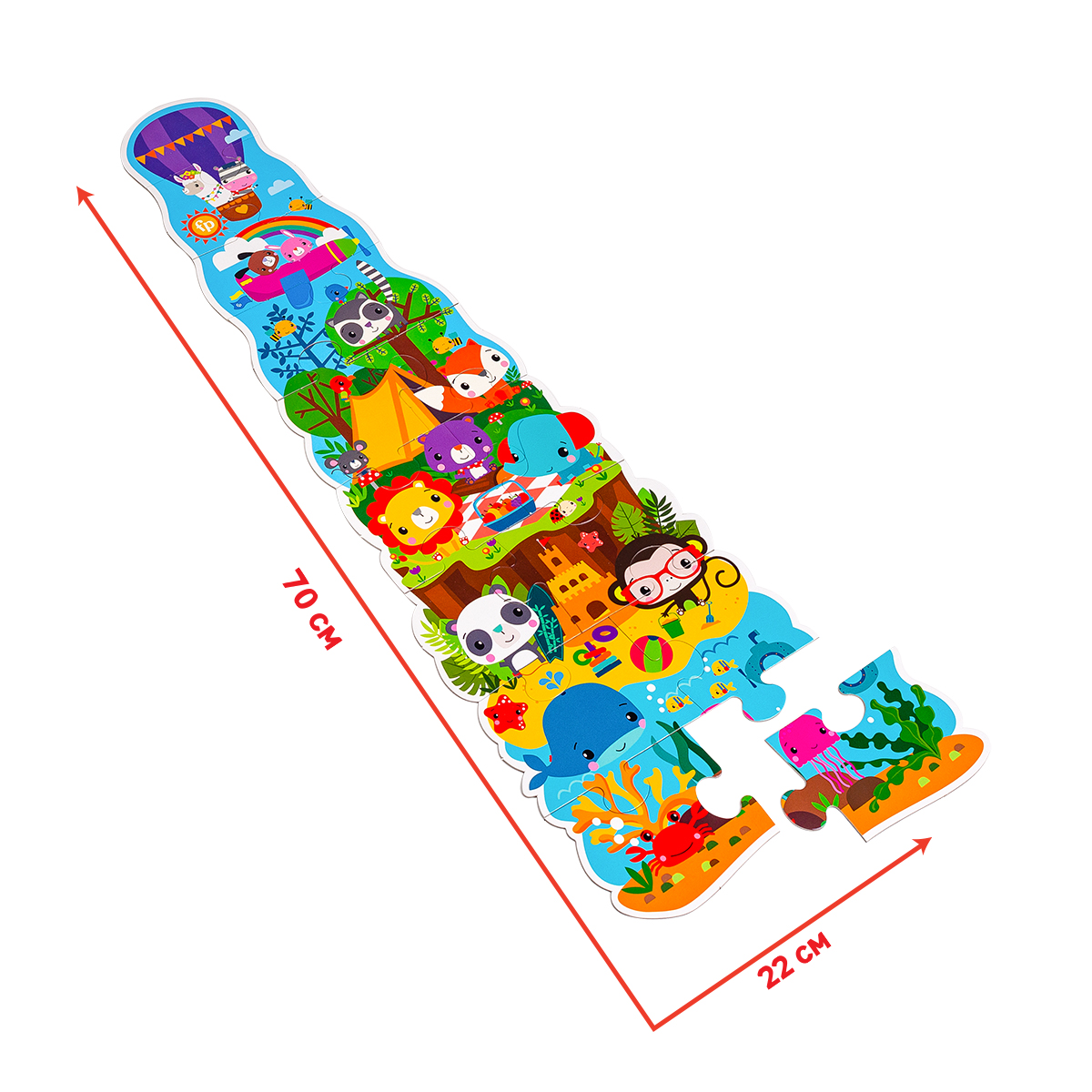 Пазл Vladi Toys MAXI puzzle 70х22см Fisher-Price Мои веселые друзья - фото 3