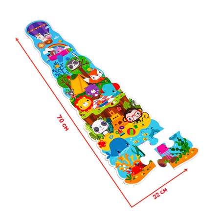 Пазл Vladi Toys MAXI puzzle 70х22см Fisher-Price Мои веселые друзья