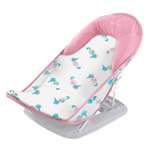 Лежак для купания Summer Infant с подголовником Deluxe Baby Bather морские коньки/розовый