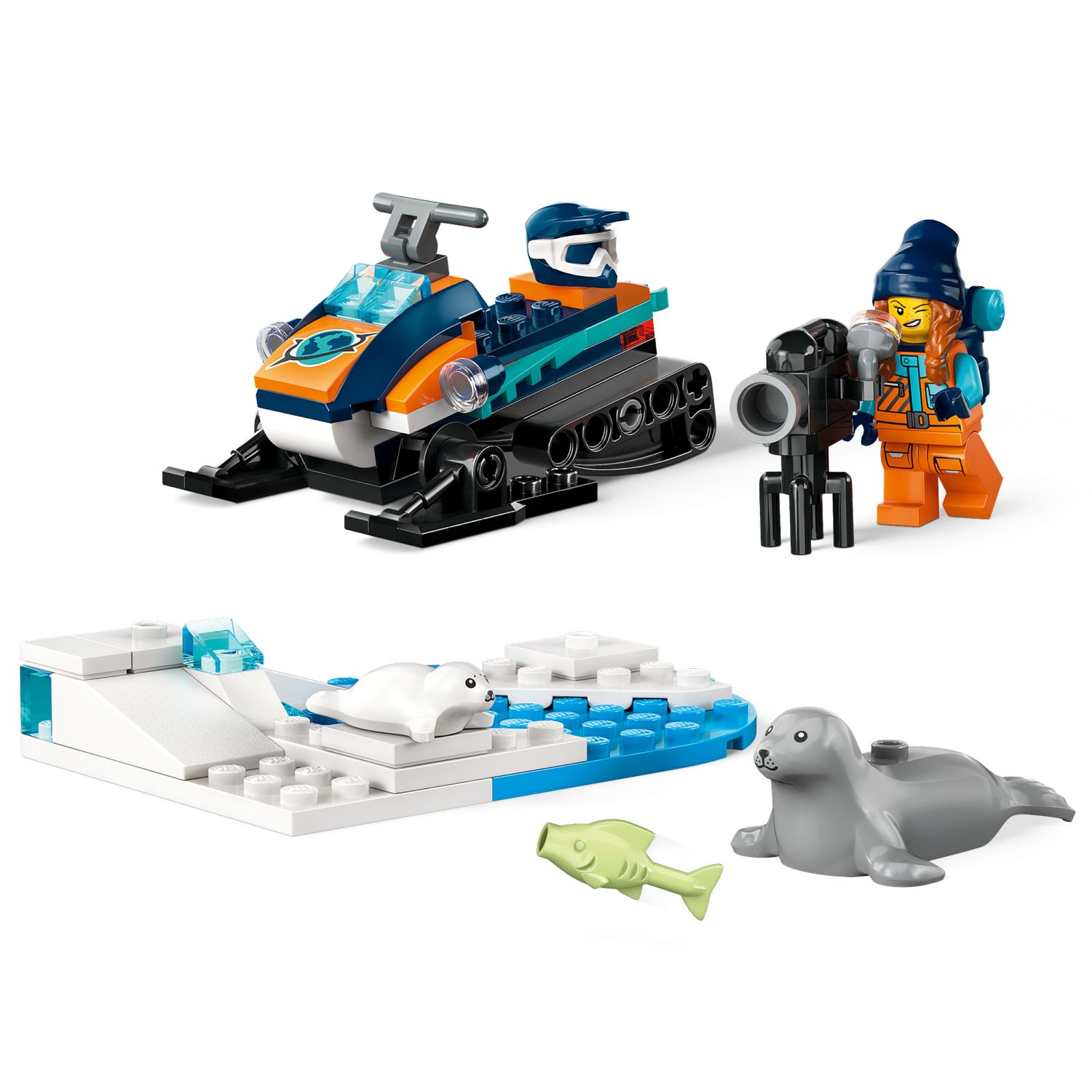 Конструктор LEGO City Arctic Explorer Snowmobile 60376 - фото 3