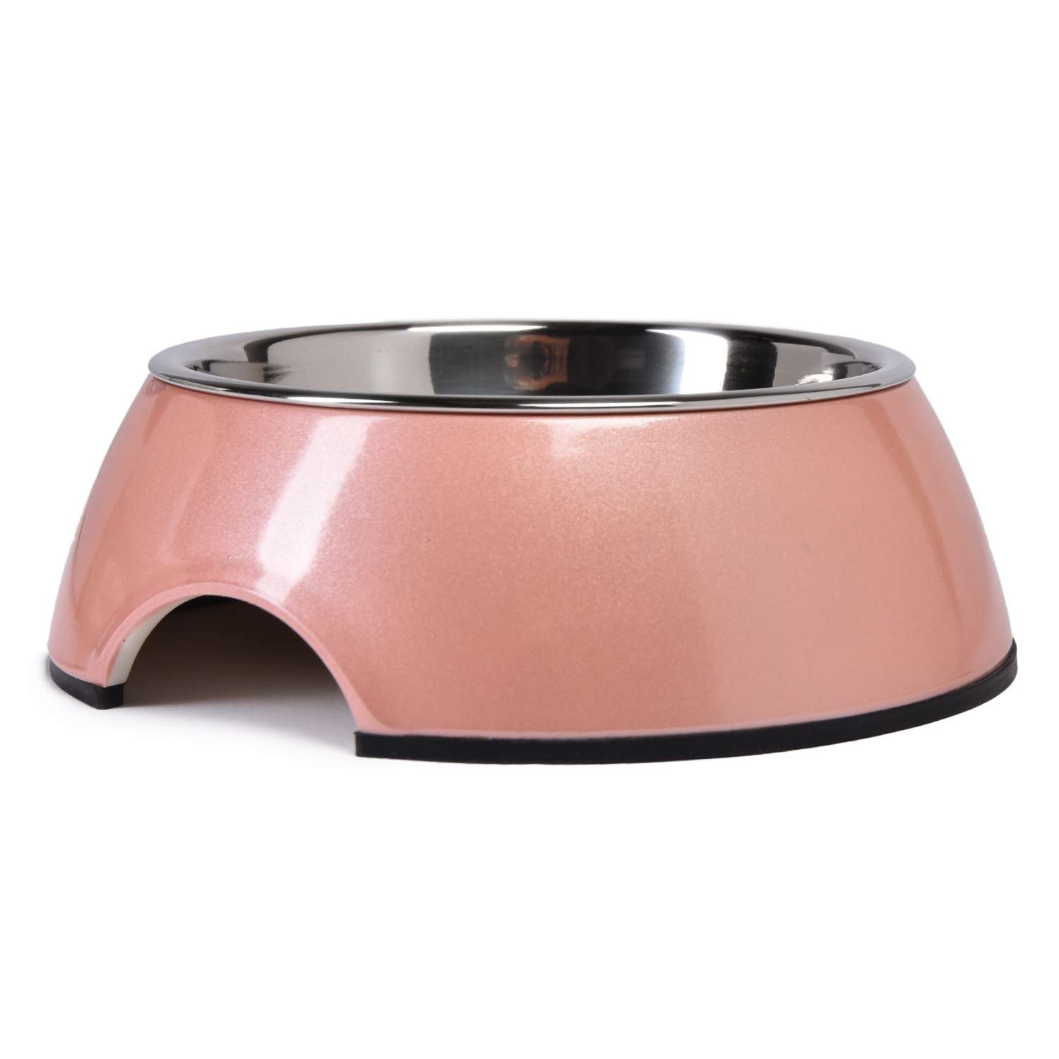 Миска для собак SuperDesign на меламиновой подставке 160мл Розовый перламутр 70141 - фото 2