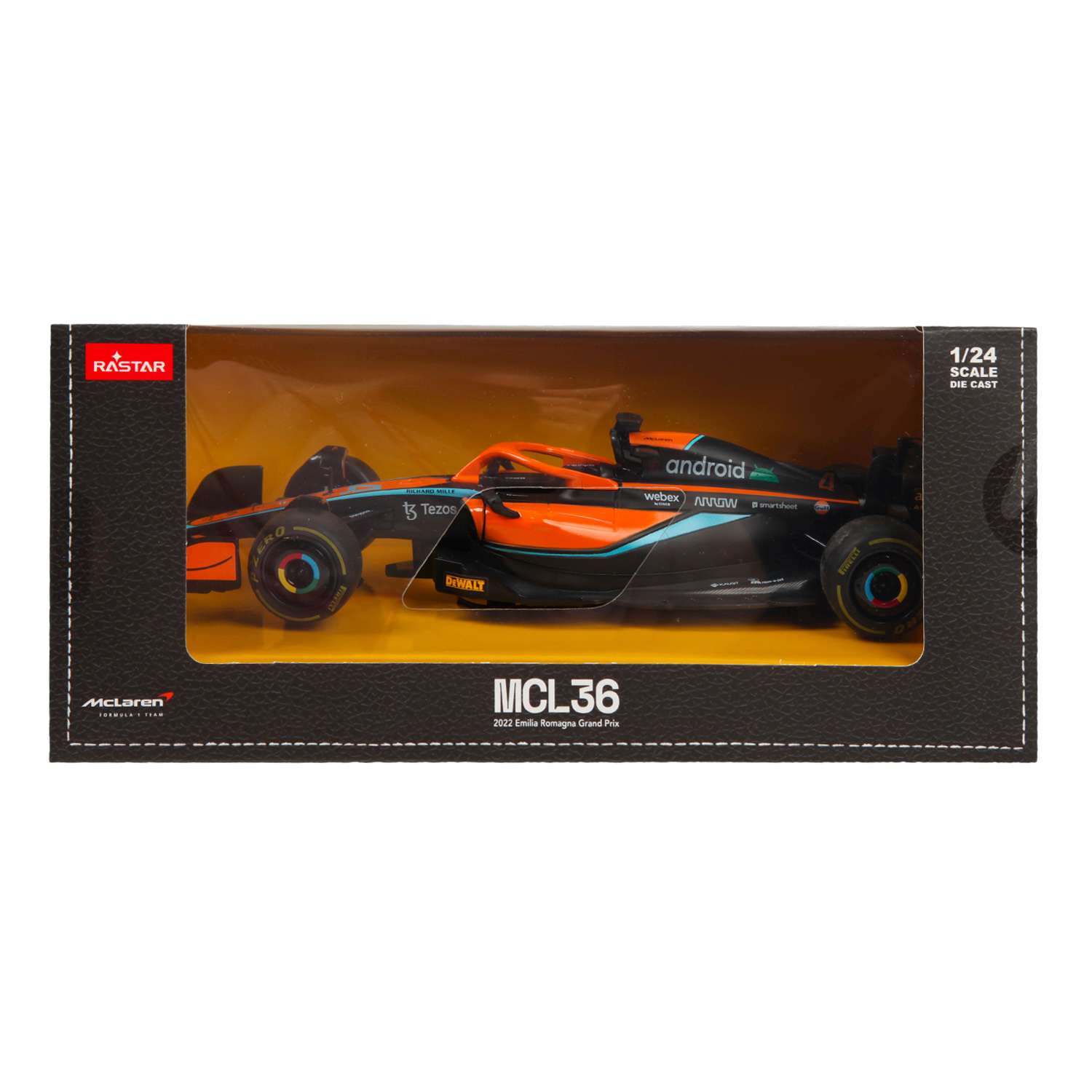 Автомобиль Rastar McLaren 1:24 оранжевый 56800 - фото 7