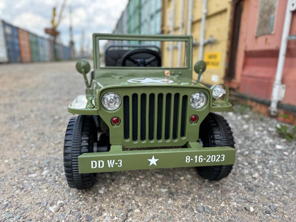 Электромобиль TOYLAND Джип Jeep Willys mini 2628 армия зелёный купить по  цене 25998 ₽ в интернет-магазине Детский мир