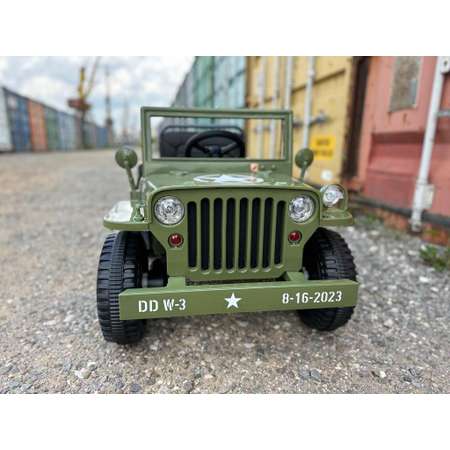 Электромобиль TOYLAND Джип Jeep Willys mini 2628 армия зелёный