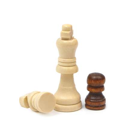 Настольная игра Sima-Land 3 в 1 «Узоры» нарды шашки шахматы 29х29 см