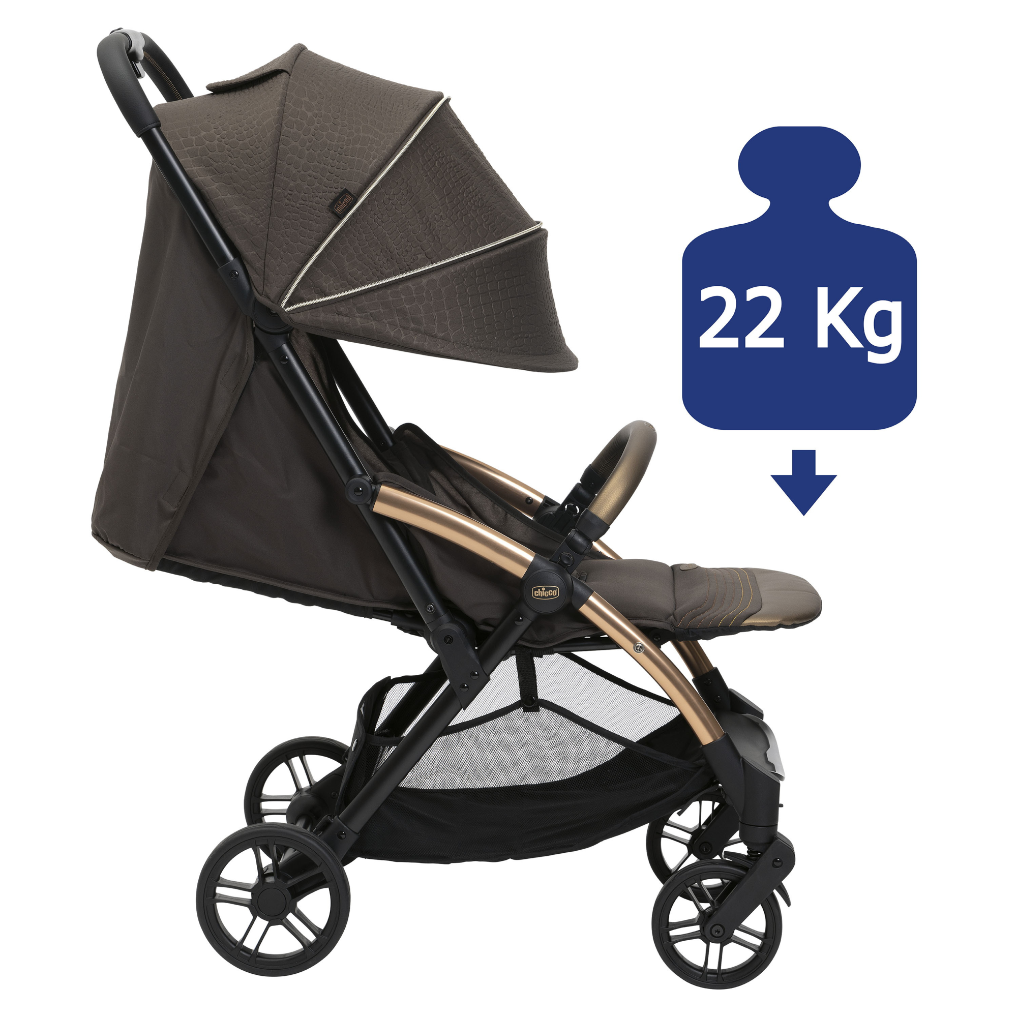 Коляска Chicco Goody Xplus bronze lizard re lux - фото 20