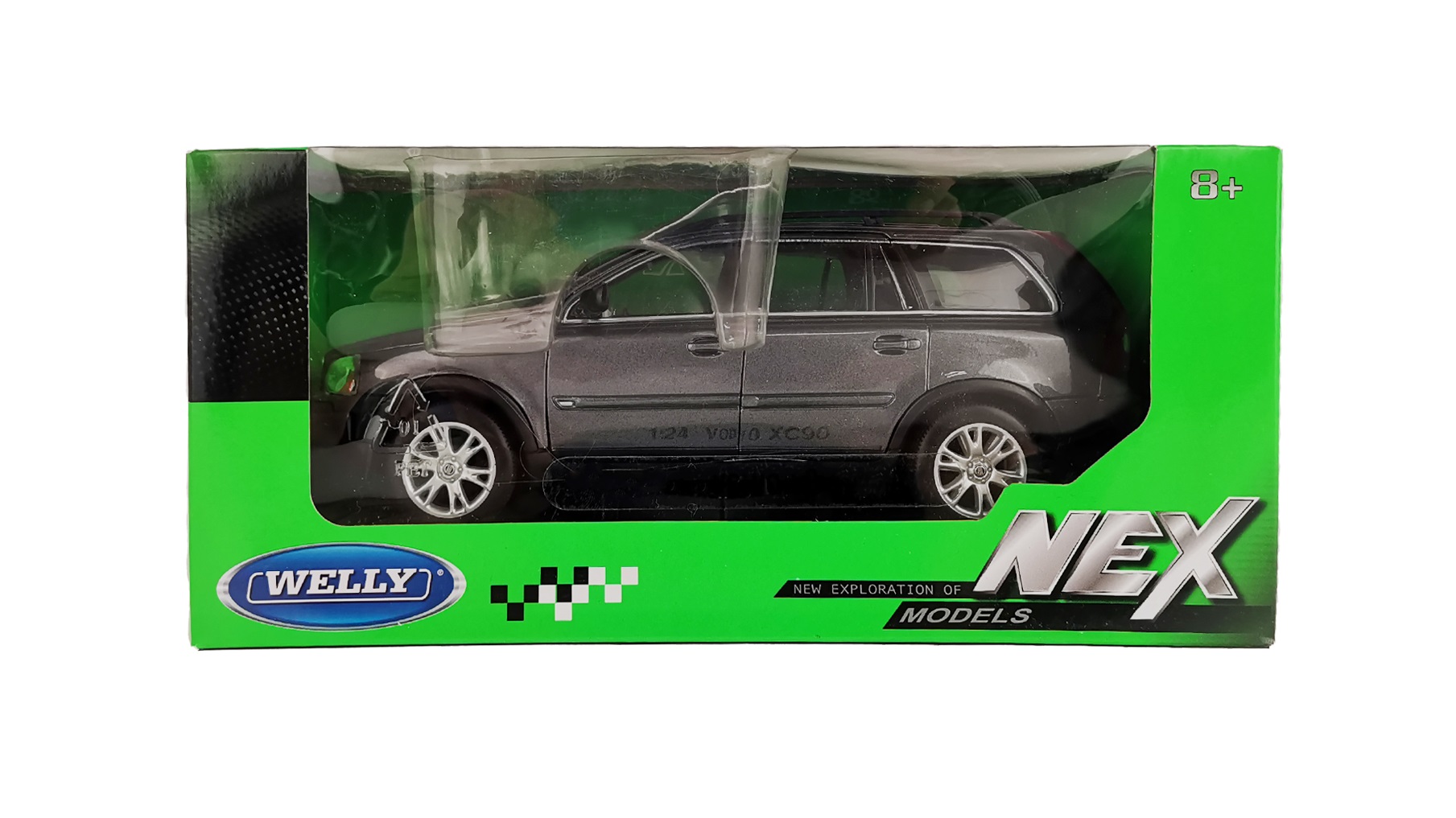 Машинка WELLY 1:24 Volvo XC90 серая купить по цене 4299 ₽ в  интернет-магазине Детский мир