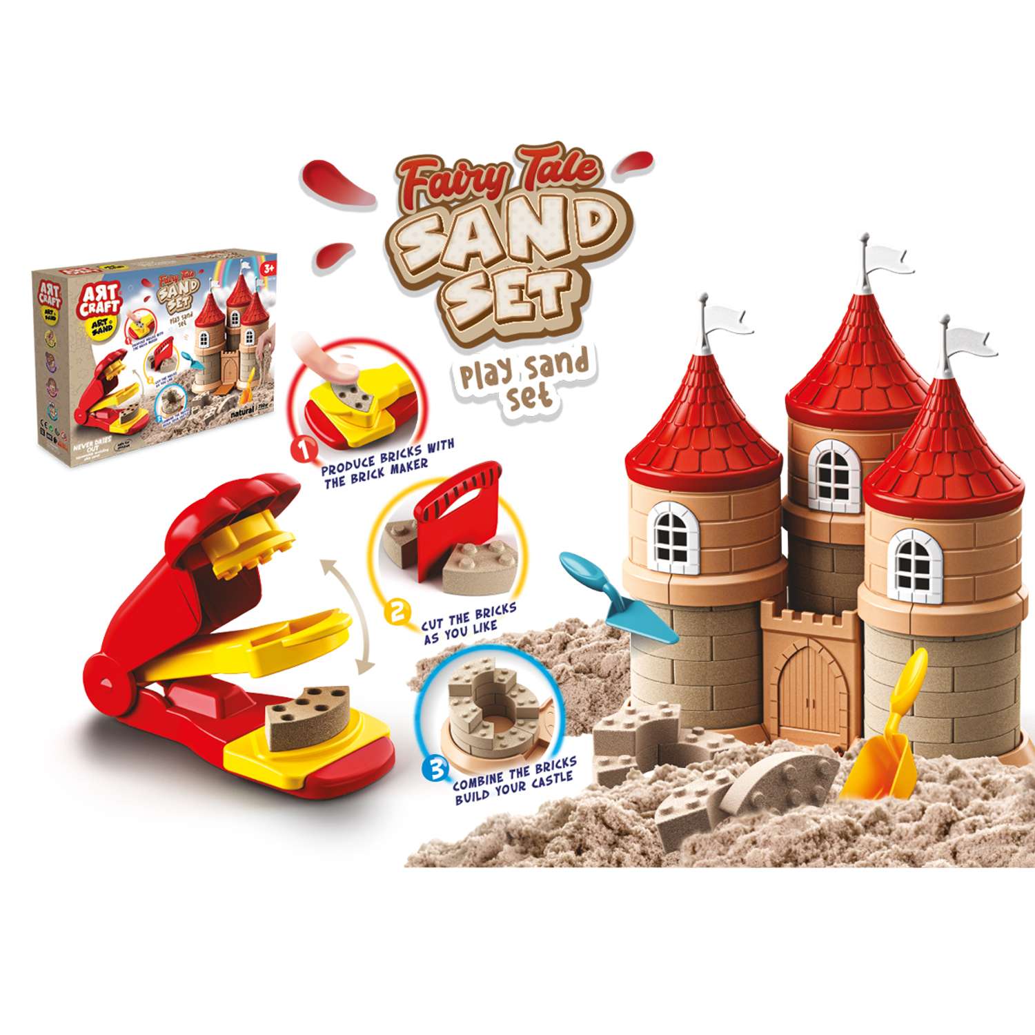 Набор кинетический песок ART SAND Волшебная сказка 750г - фото 2