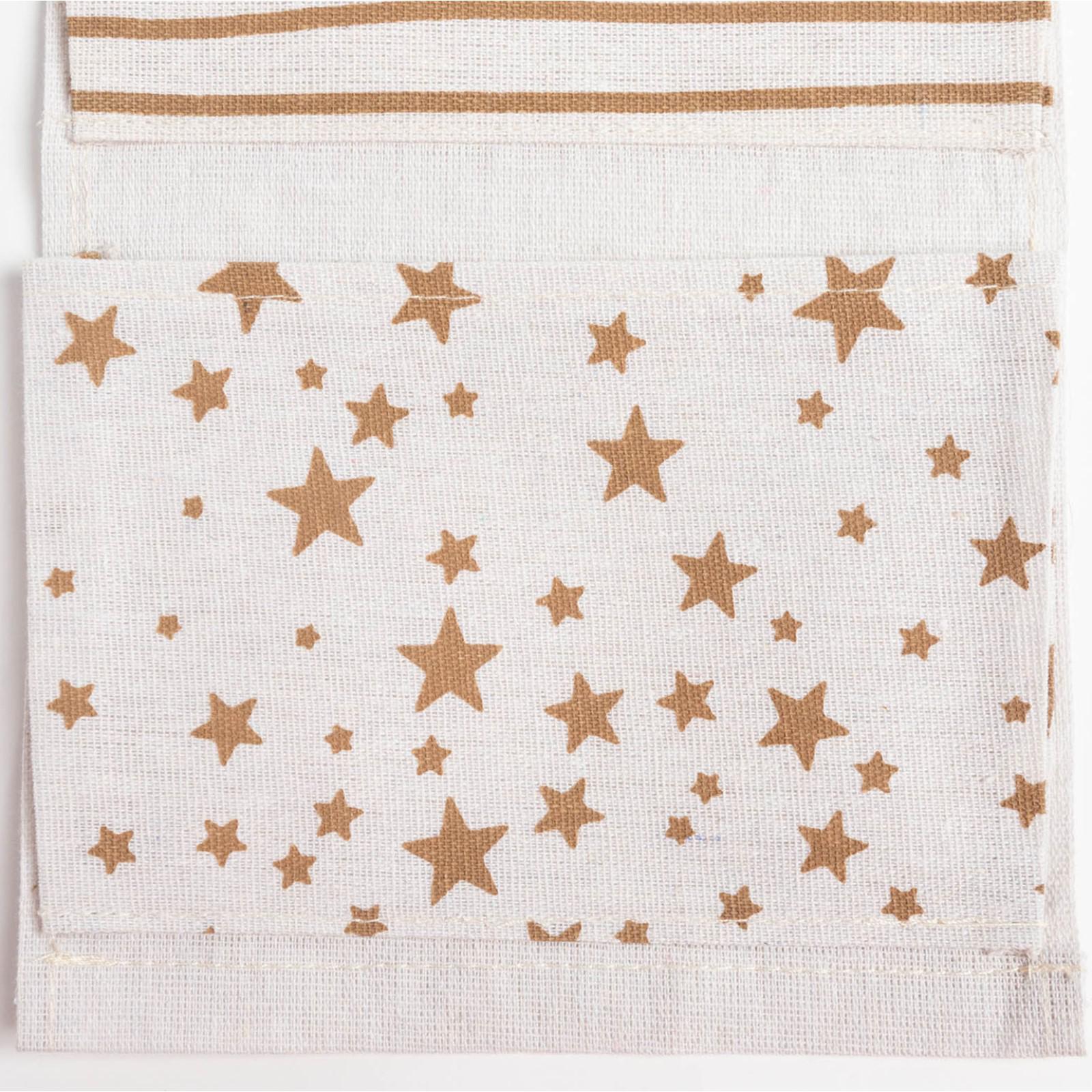 Кармашек текстильный Этель Звезды 2 отделения 20х41 см - фото 4