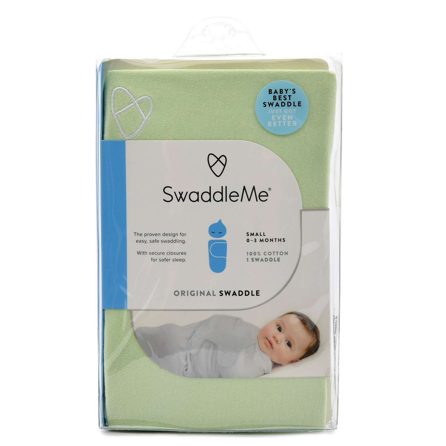 Конверт Summer Infant Swaddleme S/M Зеленый - фото 5