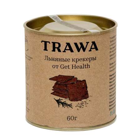 Крекеры TRAWA от Get Health льняные 60г