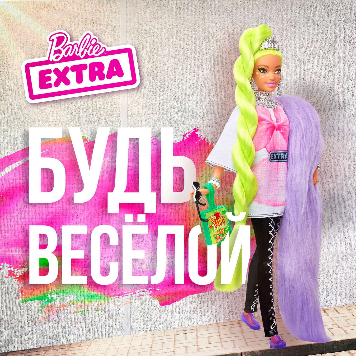 Кукла Barbie Экстра с зелеными неоновыми волосами HDJ44 HDJ44 - фото 9