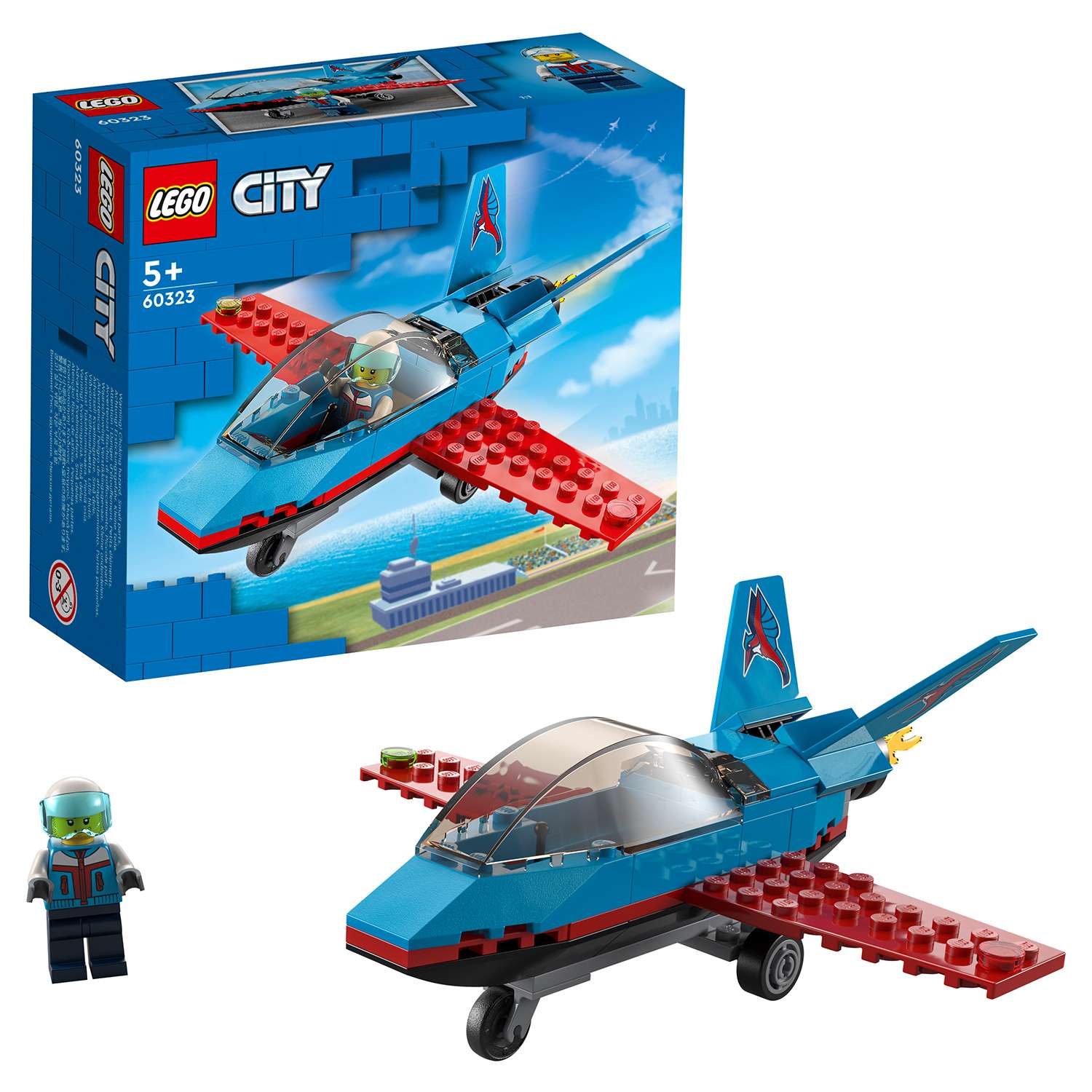 Конструктор LEGO City Great Vehicles Трюковый самолёт 60323 - фото 1