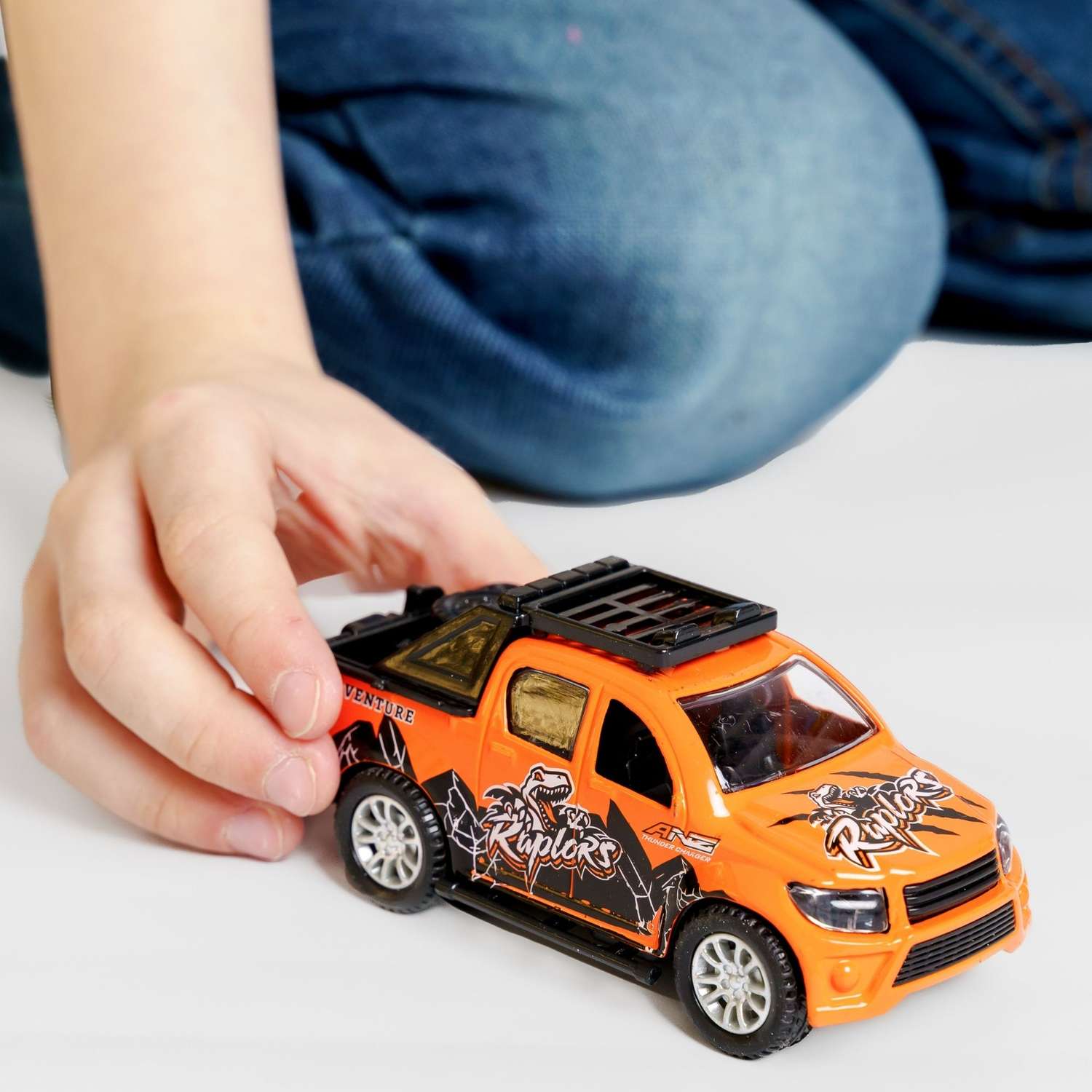 Машинка AUTOGRAND Pickup детская металлическая с инерционным механизмом развивающая крутая 12 см. 88542 - фото 2