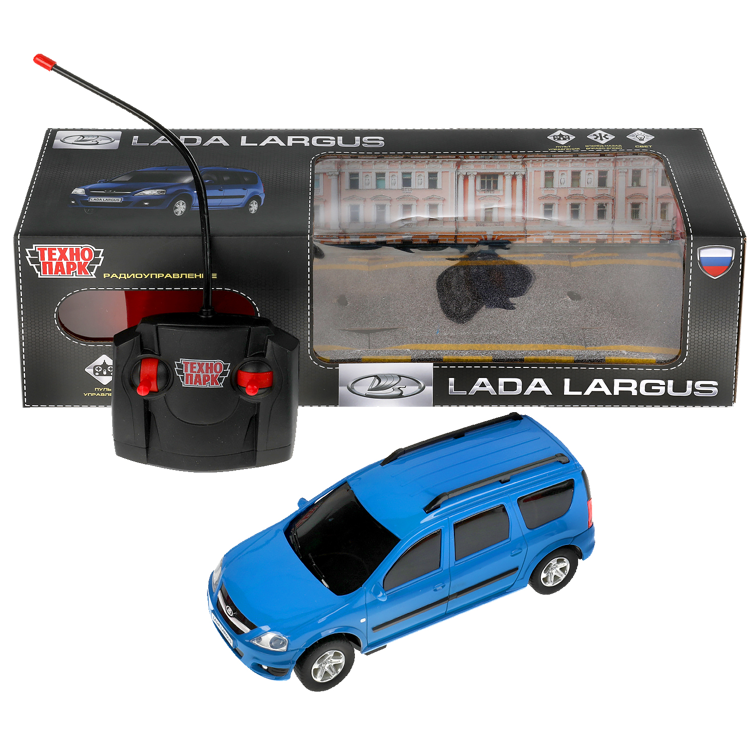 Машина р/у Технопарк LADA LARGUS 18 см свет, синий LADALARGUS-18L-BU