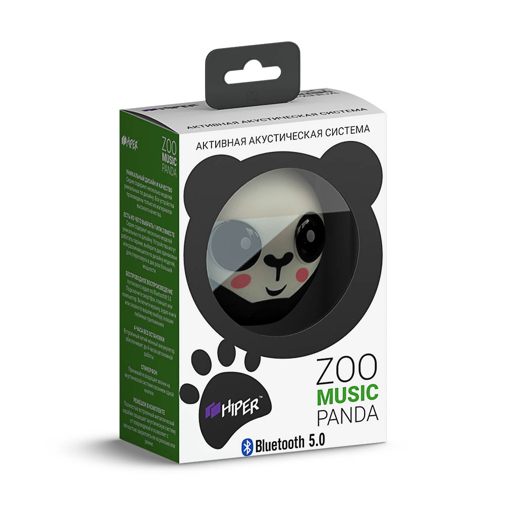 Беспроводная колонка Hiper ZOO Music Panda - фото 4