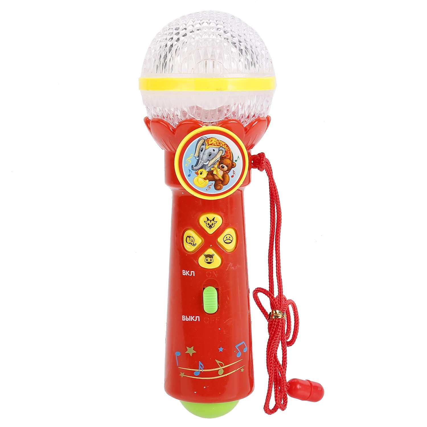 Игрушка микрофон УМка световые и звуковые эффекты с песнями на стихи Барто на блистере - фото 1
