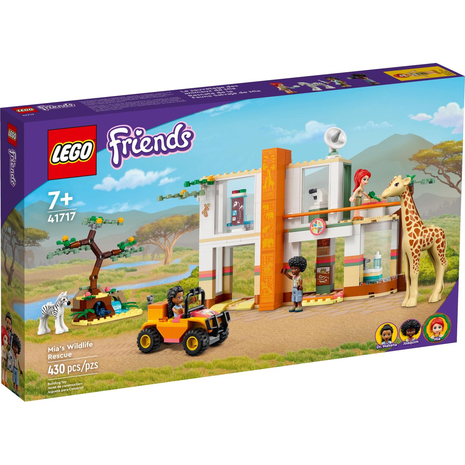 (0+) Конструктор LEGO Friends 41717 Спасательная станция Мии для диких зверей