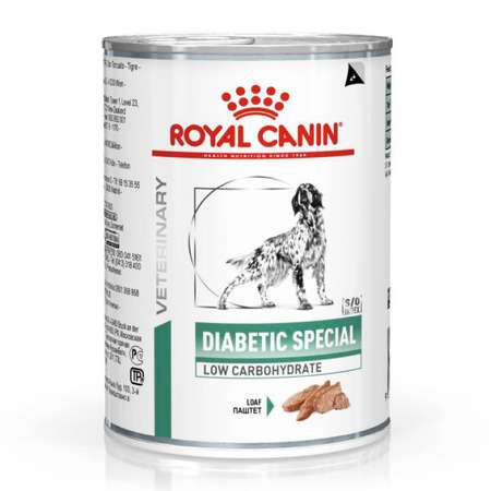 Корм для собак ROYAL CANIN Diabetic Special Low Carbohydrate при сахарном диабете консервированный 0.41кг