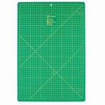 Коврик - подложка раскройный Prym мат для резки ткани бумаги самовосстанавливающийся с разметкой зеленый 45 х 30 см 611386