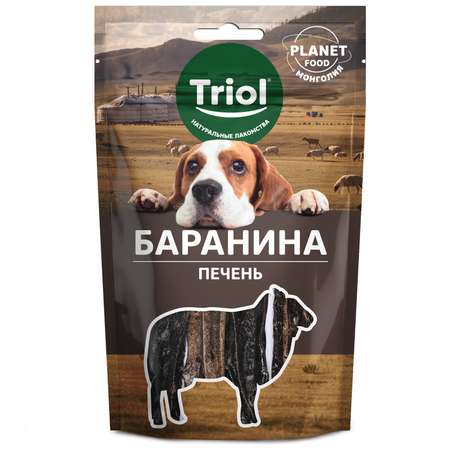 Лакомство для собак Triol 50г Planet food печень баранья