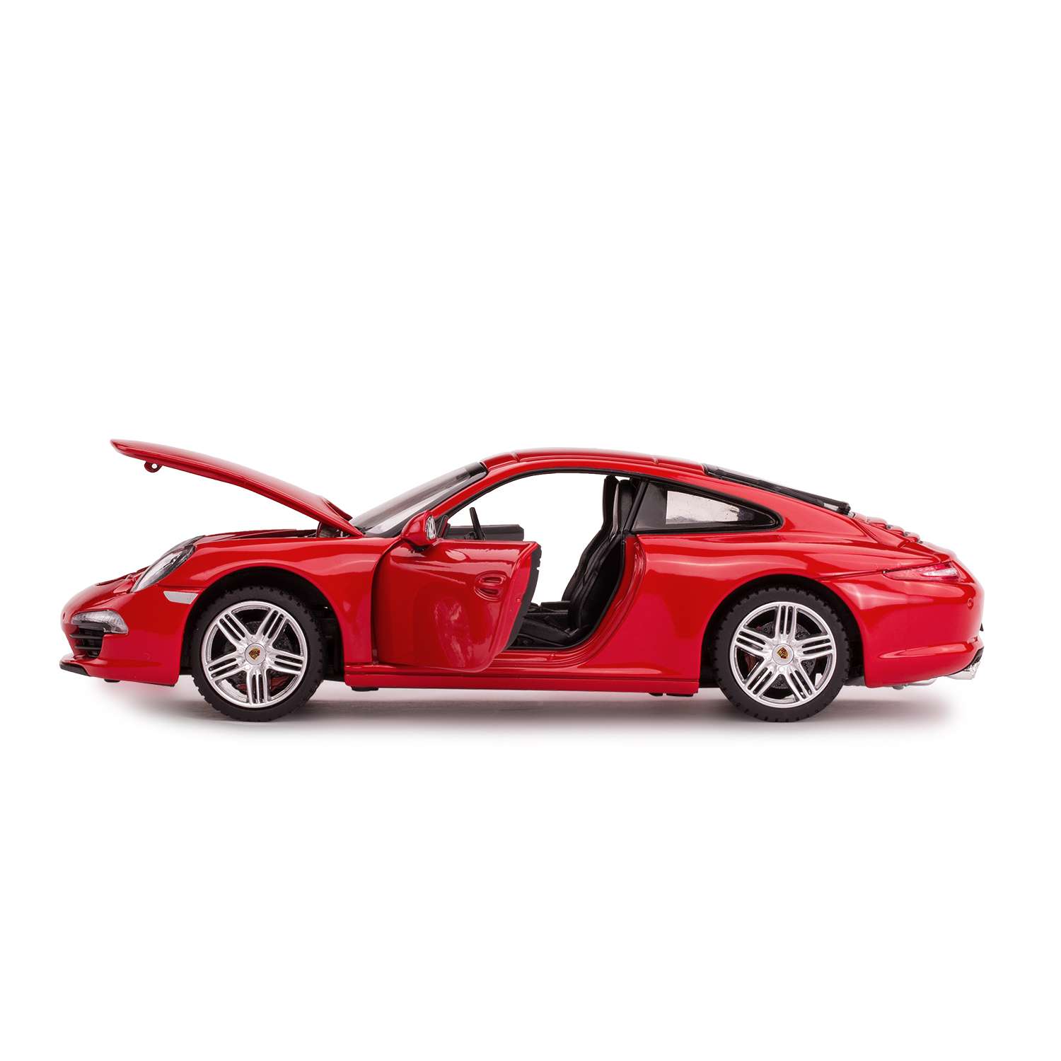 Машинка Rastar Porsche 911 1:24 красная 56200 - фото 4