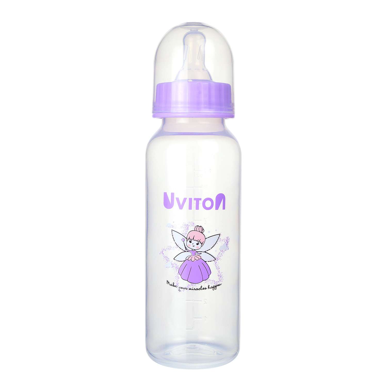 Бутылочка для кормления Uviton стандартное горлышко 250 мл. 0115 Фиолетовый - фото 2