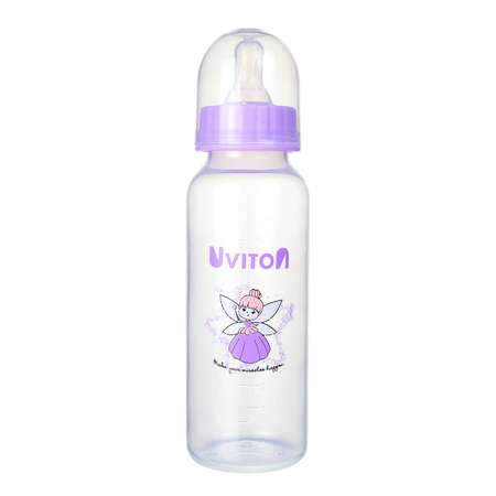 Бутылочка для кормления Uviton стандартное горлышко 250 мл. 0115 Фиолетовый