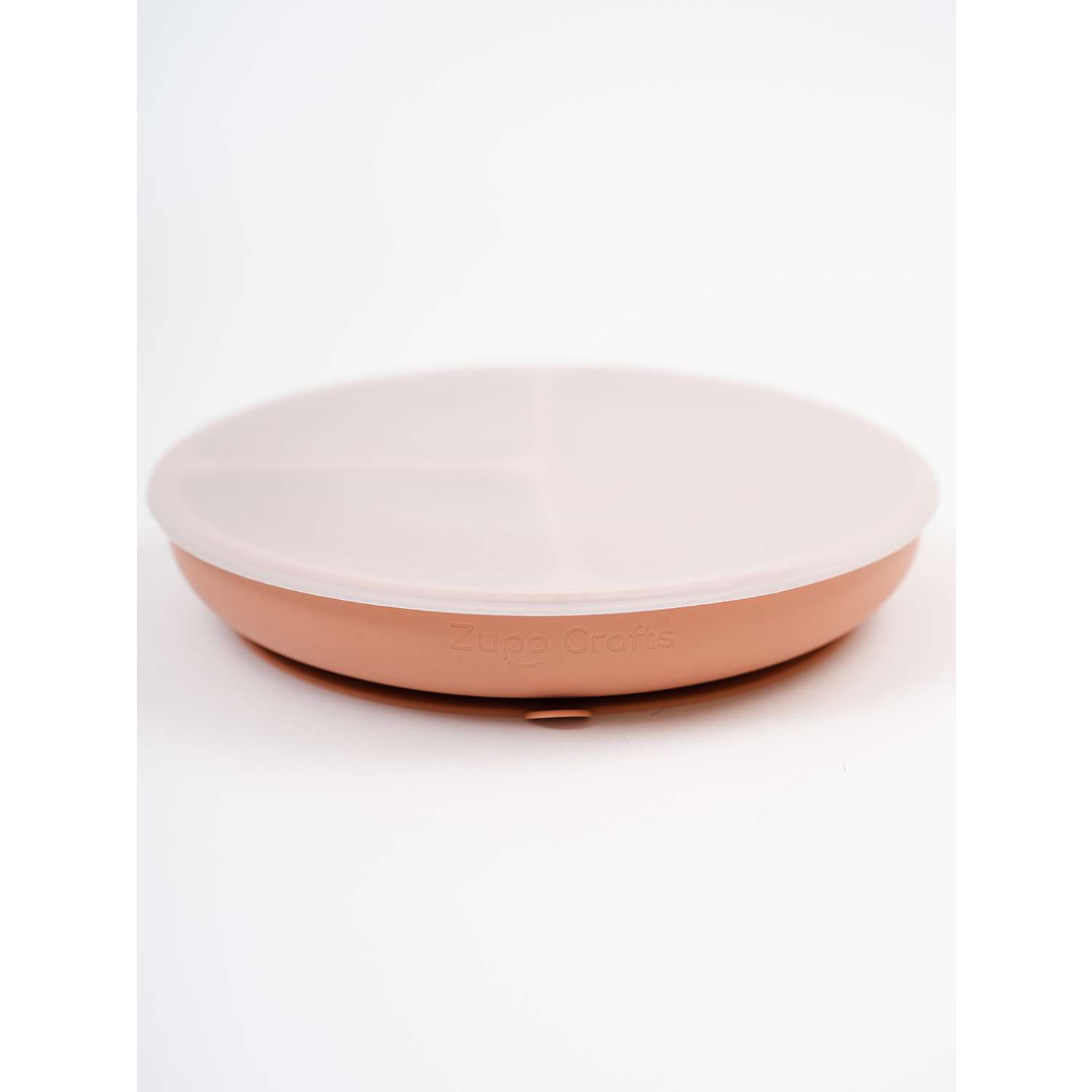 Силиконовая тарелка с крышкой Zupo Crafts тускло-розовый - фото 1