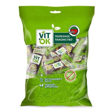 Конфеты VITok Натуральные неглазированные чернослив с орехами без сахара 400 г