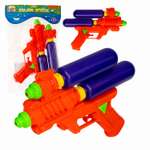 Водный пистолет BONDIBON Двухстволка с двумя резервуарами для воды оранжевого цвета серия Наше Лето
