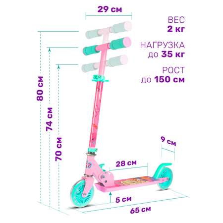 Самокат двухколесный складной CITYRIDE 120/120